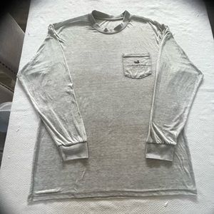 Southern Marsh long sleeve tan tshirt size large